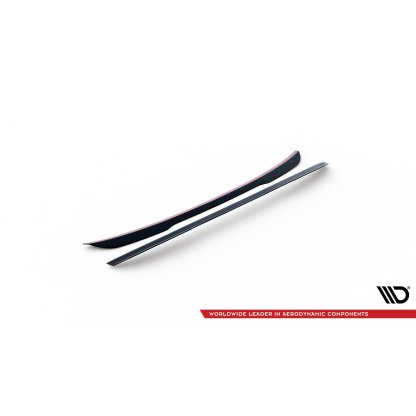 Maxton Design prodloužení spoileru pro Volkswagen Passat Mk8 (B8), černý lesklý plast ABS, R-Line