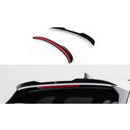 Maxton Design prodloužení spoileru pro Volkswagen Passat Mk9 (B9), černý lesklý plast ABS