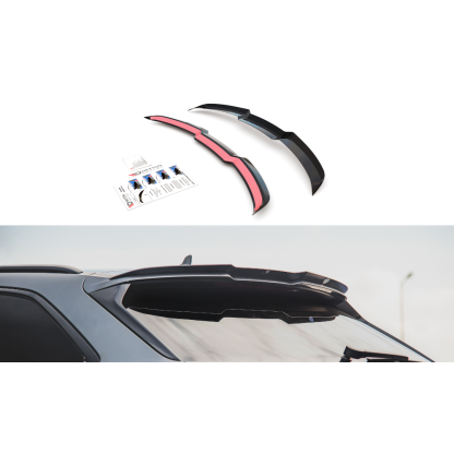 Maxton Design prodloužení spoileru ver.1 pro Audi RS6 C8, černý lesklý plast ABS