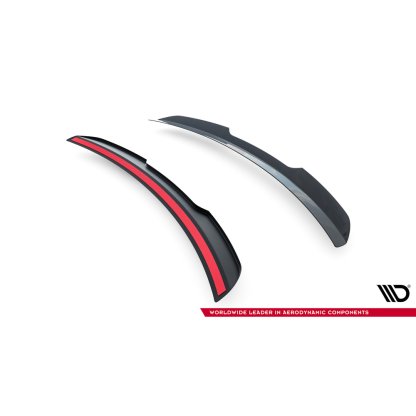 Maxton Design prodloužení spoileru ver.1 pro Audi RSQ8 Mk1, černý lesklý plast ABS