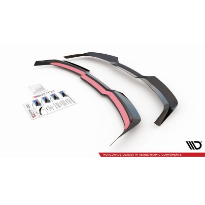 Maxton Design prodloužení spoileru ver.2 pro Audi RS6 C8, černý lesklý plast ABS