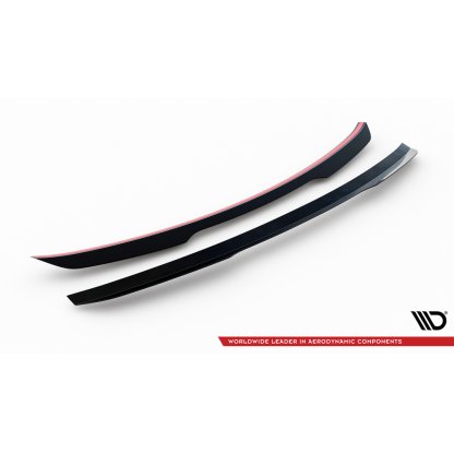 Maxton Design prodloužení spoileru ver.2 pro Audi RSQ8 Mk1, černý lesklý plast ABS