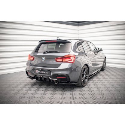 Maxton Design prodloužení spoileru ver.2 pro BMW řada 1 F20- F21 Facelift, černý lesklý plast ABS