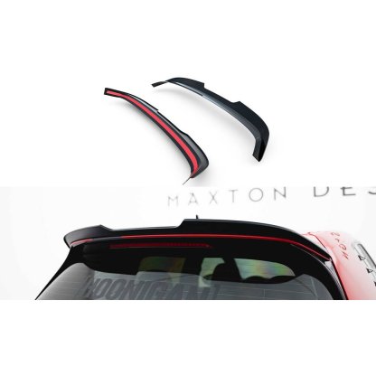 Maxton Design prodloužení spoileru ver.2 pro Volkswagen Golf R Mk7 Facelift, černý lesklý plast ABS