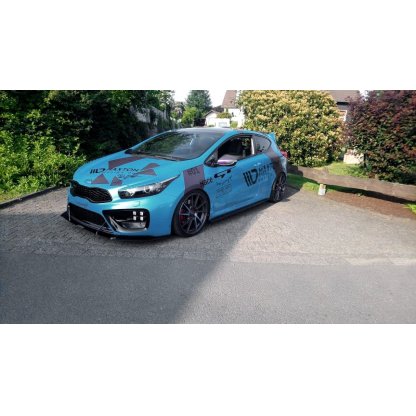 Maxton Design "Racing" difuzory pod boční prahy pro Kia Cee'd Mk 2/ProCeed GT, plast ABS bez povrchové úpravy