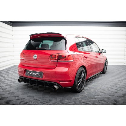 Maxton Design "Racing durability" boční difuzory pod zadní nárazník pro Volkswagen Golf GTI Mk6, plast ABS bez povrchové úpravy