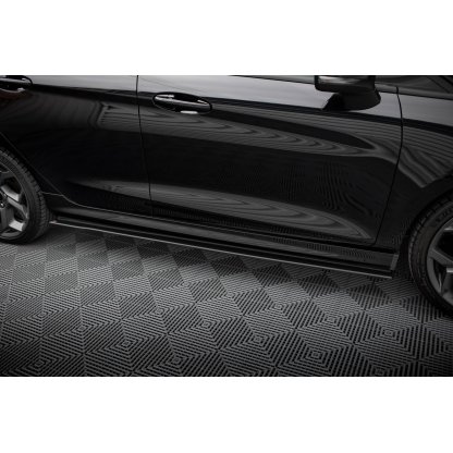 Maxton Design "Racing durability" difuzory pod boční prahy pro Ford Fiesta ST Mk8, plast ABS bez povrchové úpravy, vč. ST-Line