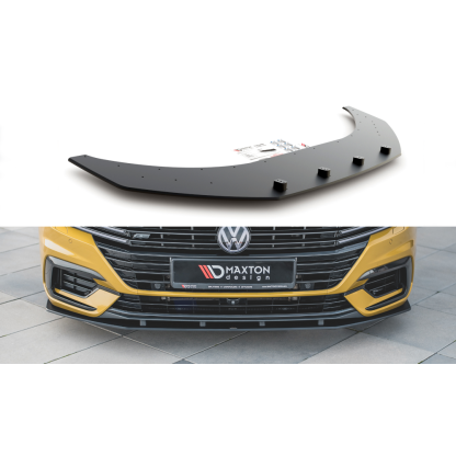 Maxton Design "Racing durability" spoiler pod přední nárazník pro Volkswagen Arteon, plast ABS bez povrchové úpravy