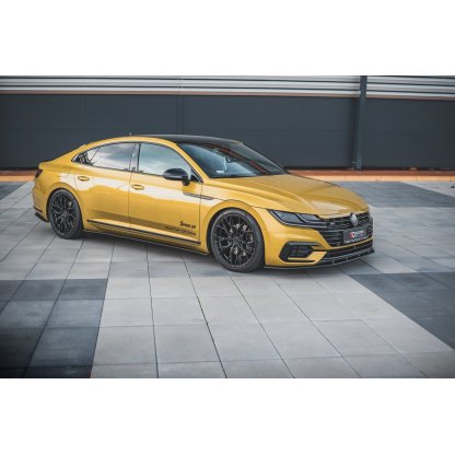 Maxton Design "Racing durability" spoiler pod přední nárazník pro Volkswagen Arteon, plast ABS bez povrchové úpravy