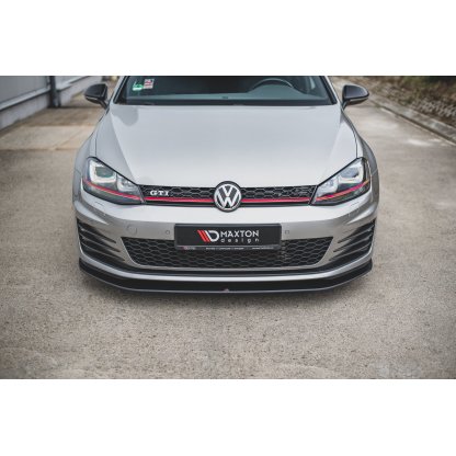 Maxton Design "Racing durability" spoiler pod přední nárazník pro Volkswagen Golf GTI Mk7, plast ABS bez povrchové úpravy
