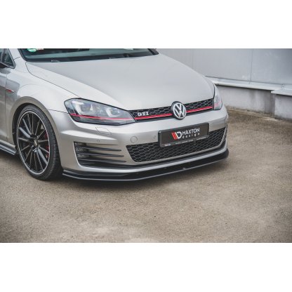 Maxton Design "Racing durability" spoiler pod přední nárazník pro Volkswagen Golf GTI Mk7, plast ABS bez povrchové úpravy