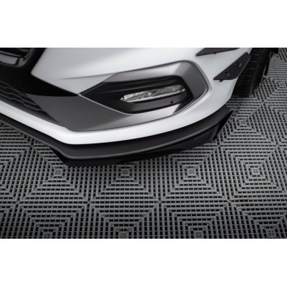 Maxton Design "Racing durability" spoiler pod přední nárazník s rohovými splittery pro Ford Fiesta ST Mk8, plast ABS bez povrchové úpravy, vč. ST-Line