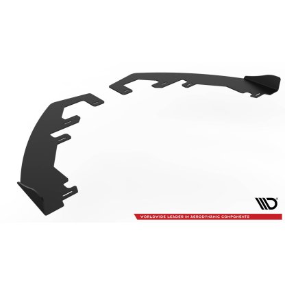 Maxton Design "Racing durability" spoiler pod přední nárazník s rohovými splittery pro Ford Fiesta ST Mk8, plast ABS bez povrchové úpravy, vč. ST-Line