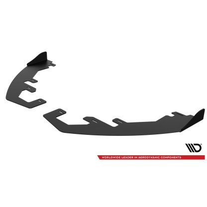 Maxton Design "Racing durability" spoiler pod přední nárazník s rohovými splittery pro Ford Fiesta ST Mk8, plast ABS bez povrchové úpravy, vč. ST-Line