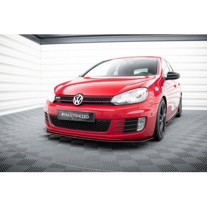 Maxton Design "Racing durability" spoiler pod přední nárazník ver.3 pro Volkswagen Golf GTI Mk6, plast ABS bez povrchové úpravy