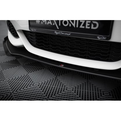Maxton Design "Racing durability" spoiler pod přední nárazník ver.3 s křidélky pro BMW řada 1 F20- F21 Facelift, plast ABS bez povrchové úpravy