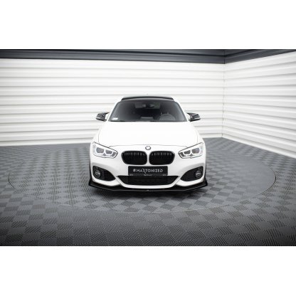 Maxton Design "Racing durability" spoiler pod přední nárazník ver.3 s křidélky pro BMW řada 1 F20- F21 Facelift, plast ABS bez povrchové úpravy