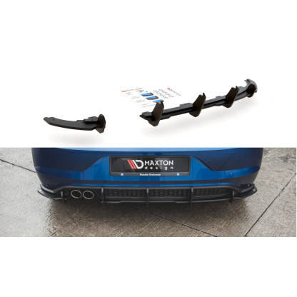 Maxton Design "Racing durability" vložka zadního nárazníku pro Volkswagen Polo GTI Mk6, plast ABS bez povrchové úpravy