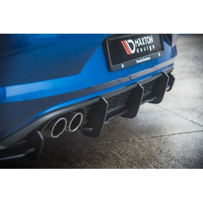Maxton Design "Racing durability" vložka zadního nárazníku pro Volkswagen Polo GTI Mk6, plast ABS bez povrchové úpravy
