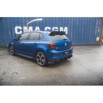 Maxton Design "Racing durability" vložka zadního nárazníku pro Volkswagen Polo GTI Mk6, plast ABS bez povrchové úpravy