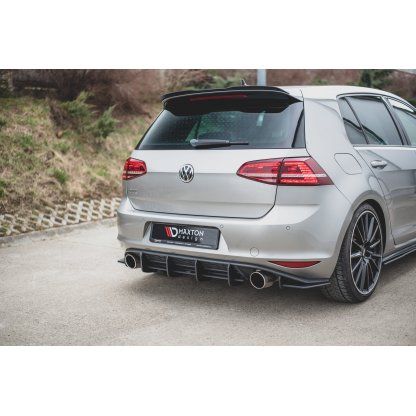 Maxton Design "Racing durability" zadní difuzor ver.1 pro Volkswagen Golf GTI Mk7, plast ABS bez povrchové úpravy
