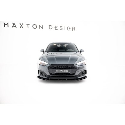 Maxton Design rohové spoilery pod přední nárazník pro Audi A5 F5 Facelift, plast ABS bez povrchové úpravy, Coupe/Sportback