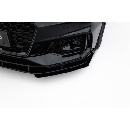 Maxton Design rohové spoilery pod přední nárazník pro Audi RS5 F5, plast ABS bez povrchové úpravy, Coupe / Sportback