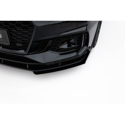 Maxton Design rohové spoilery pod přední nárazník pro Audi RS5 F5, plast ABS bez povrchové úpravy, Coupe / Sportback