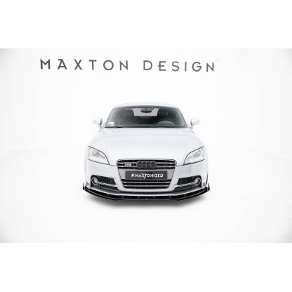 Maxton Design rohové spoilery pod přední nárazník pro Audi TT 8J, plast ABS bez povrchové úpravy, S-Line