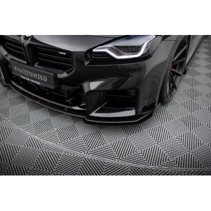 Maxton Design rohové spoilery pod přední nárazník pro BMW M2 G87, plast ABS bez povrchové úpravy