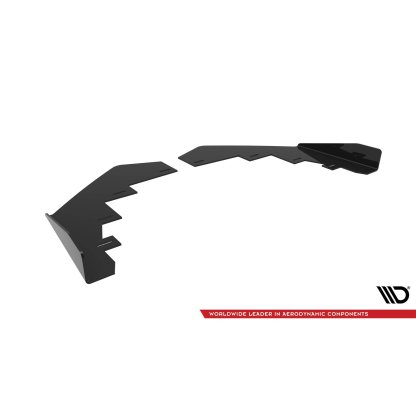 Maxton Design rohové spoilery pod přední nárazník pro BMW řada 2 G42 M240i, G42 M-Pack, černý lesklý plast ABS