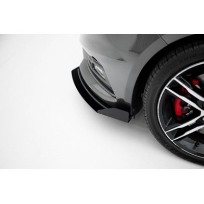 Maxton Design rohové spoilery pod přední nárazník pro Ford Focus ST Mk3 Facelift, plast ABS bez povrchové úpravy