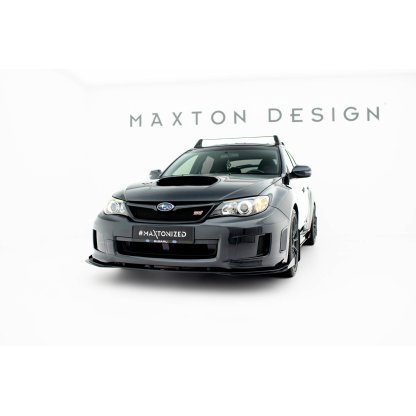 Maxton Design rohové spoilery pod přední nárazník pro Subaru Impreza WRX STi Mk3 Facelift, plast ABS bez povrchové úpravy