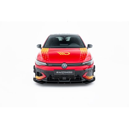 Maxton Design rohové spoilery pod přední nárazník pro Volkswagen Golf GTI Mk8 Facelift, plast ABS bez povrchové úpravy, Clubsport