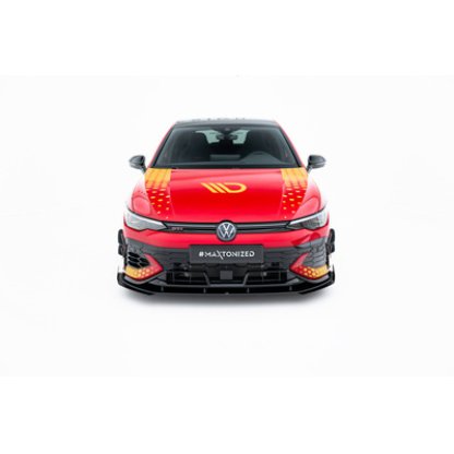 Maxton Design rohové spoilery pod přední nárazník pro Volkswagen Golf GTI Mk8 Facelift, plast ABS bez povrchové úpravy, Clubsport