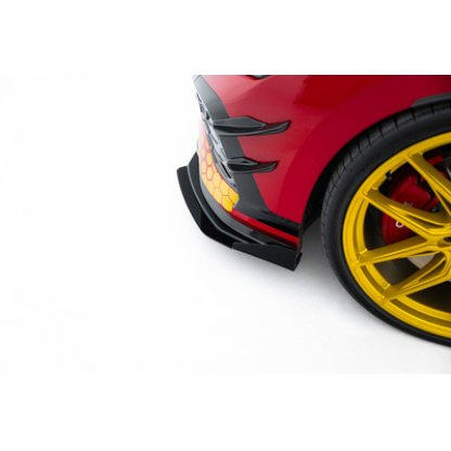 Maxton Design rohové spoilery pod přední nárazník pro Volkswagen Golf GTI Mk8 Facelift, plast ABS bez povrchové úpravy, Clubsport