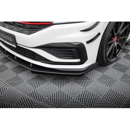Maxton Design rohové spoilery pod přední nárazník pro Volkswagen Jetta Mk7 GLI, plast ABS bez povrchové úpravy
