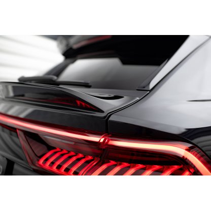 Maxton Design spodní prodloužení spoileru 3d pro Audi Q8 Mk1, černý lesklý plast ABS, S-Line