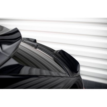 Maxton Design spodní prodloužení spoileru 3d pro Audi Q8 Mk1, černý lesklý plast ABS, S-Line
