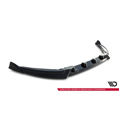 Maxton Design spoiler pod přední nárazník pro Abarth 500E, černý lesklý plast ABS