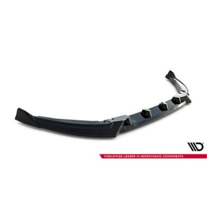 Maxton Design spoiler pod přední nárazník pro Abarth 500E, černý lesklý plast ABS