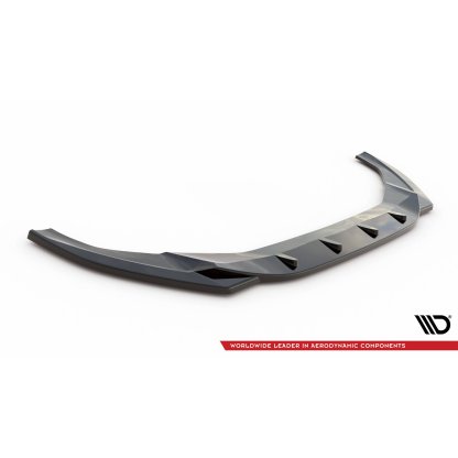 Maxton Design spoiler pod přední nárazník pro Audi A5 F5 FL, černý lesklý plast ABS, S-Line