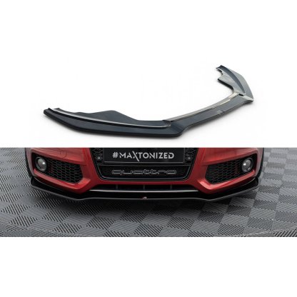Maxton Design spoiler pod přední nárazník pro Audi A5, S5 8T, černý lesklý plast ABS