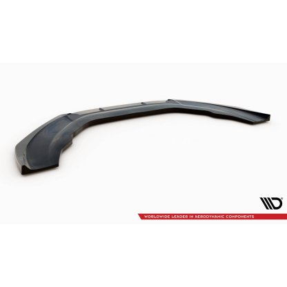 Maxton Design spoiler pod přední nárazník pro Audi A6 C7, černý lesklý plast ABS, vzhled RS6
