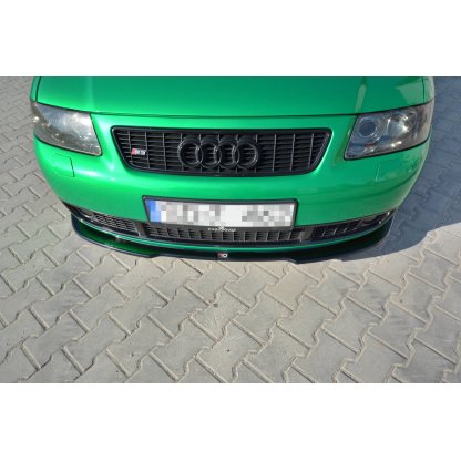 Maxton Design spoiler pod přední nárazník pro Audi S3 8L, černý lesklý plast ABS