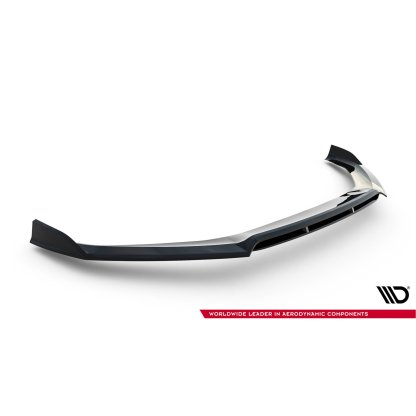 Maxton Design spoiler pod přední nárazník pro Audi S5 F5, černý lesklý plast ABS, Sportback / Coupe