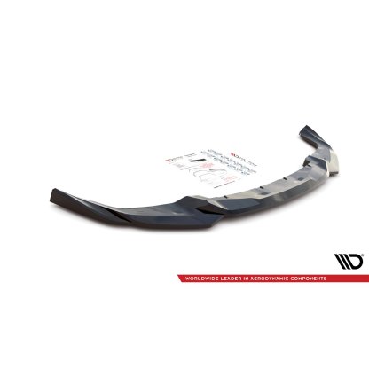 Maxton Design spoiler pod přední nárazník pro BMW M2 F87, černý lesklý plast ABS, pro verzi Competition