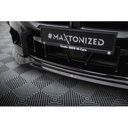 Maxton Design spoiler pod přední nárazník pro BMW M2 G87, černý lesklý plast ABS