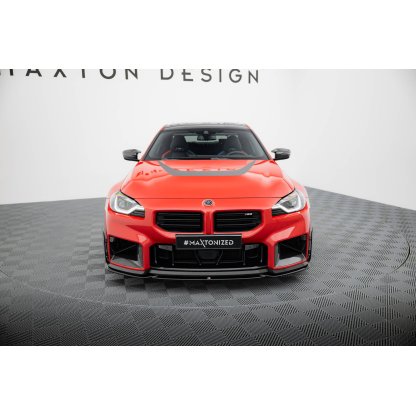 Maxton Design spoiler pod přední nárazník pro BMW M2 G87, černý lesklý plast ABS, M-Performance