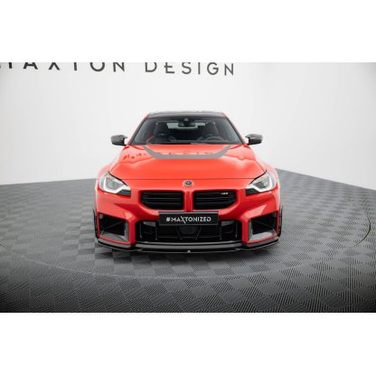 Maxton Design spoiler pod přední nárazník pro BMW M2 G87, černý lesklý plast ABS, M-Performance